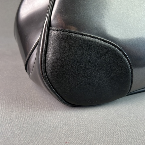 Marc jacobs top hanle leather bowling bag mirror finish 2012 runway collection - Picture 15 of 16